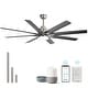 preview thumbnail 51 of 70, 52/66/72/84 Inch Smart Ceiling Fan with Light ,Wall Switch, APP Control,Dimmable LED,8 Blades