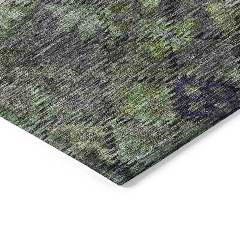 Machine Washable Indoor/ Outdoor Boho Moroccan Chantille Rug