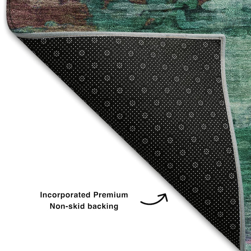 Premium Washable Super Soft Abstract Ombre Mayfield Rug