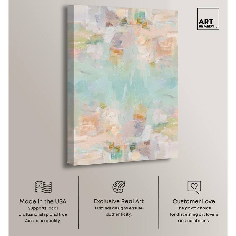 Expressive Swirls Canvas by Art Remedy, Gallery Wrapped