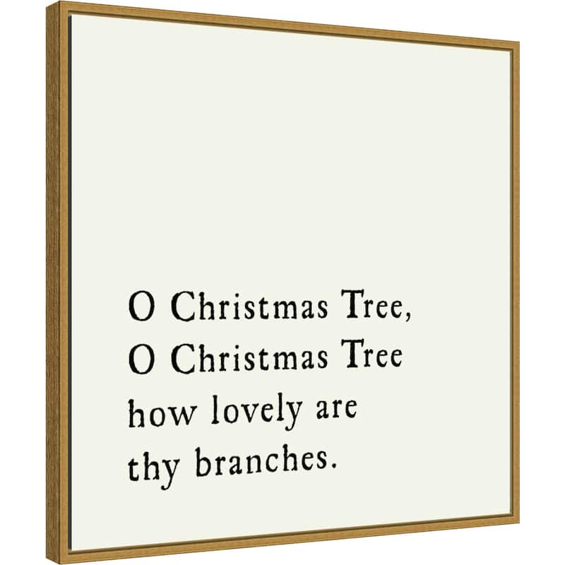 O Christmas Tree by Amanti Art Portfolio Framed Canvas Wall Art