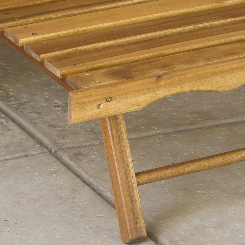 Hayle Wood Outdoor Reclining Adirondack Chair by Christopher Knight Home - 67.25" L x 29.50"W x 29.50" H