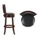 preview thumbnail 19 of 21, Rovinj Upholstered Back Swivel Bar Stool - Barstool