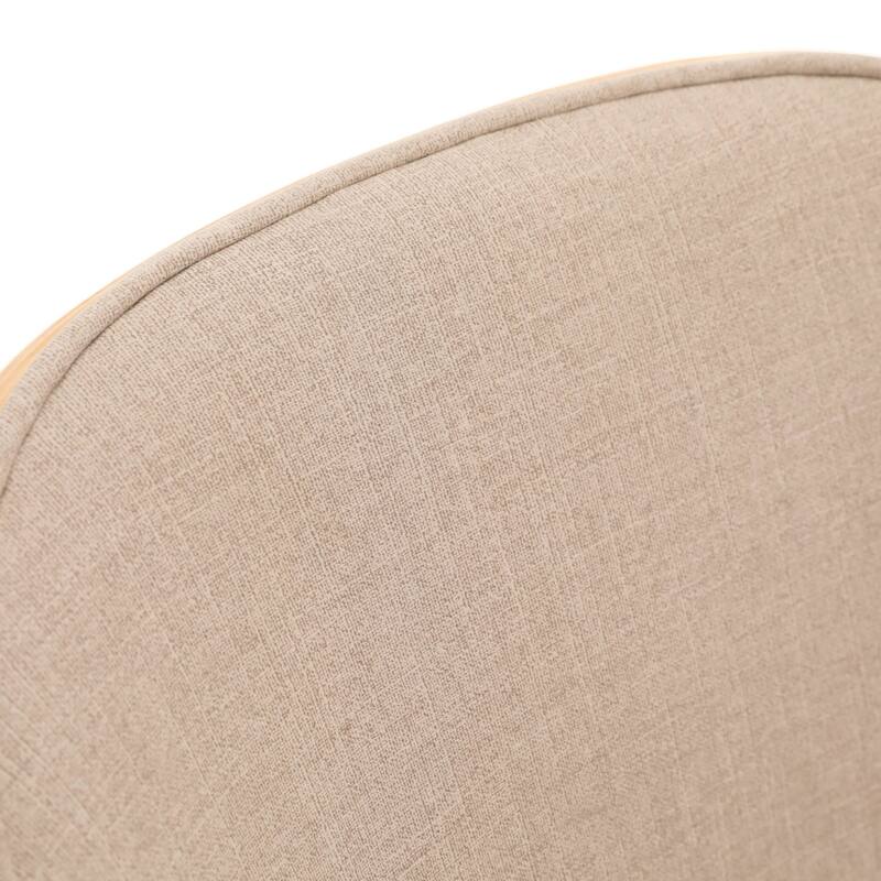 LeisureMod Tule Dining Chair with Upholstered Seat and White Steel Frame