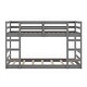 preview thumbnail 8 of 20, Functional And Aesthetic Design Twin Over Twin Bunk Bed with Ladder