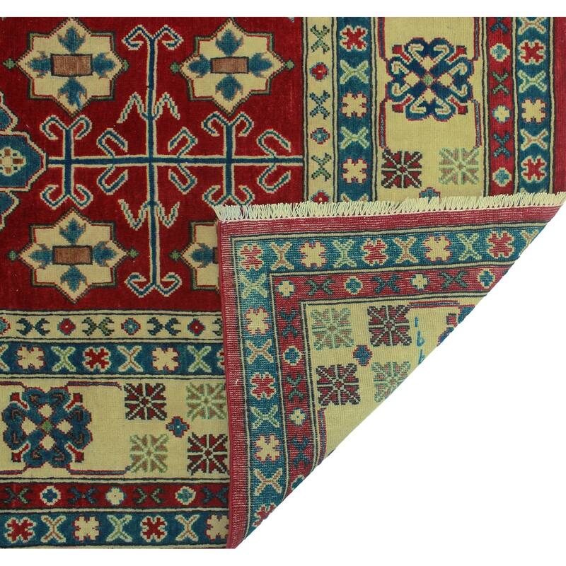 Noori Rug Kazak Yanny Red/Ivory Rug - 8'3" x 10'1"