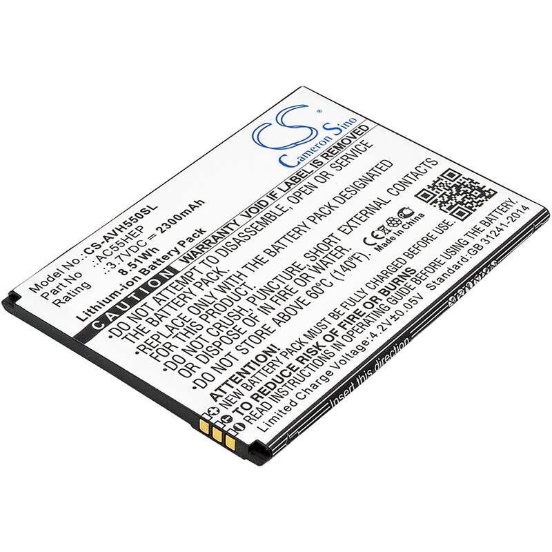 Battery for Archos A55 Helium + AC55HEP BSF20 CS-AVH550SL - Black
