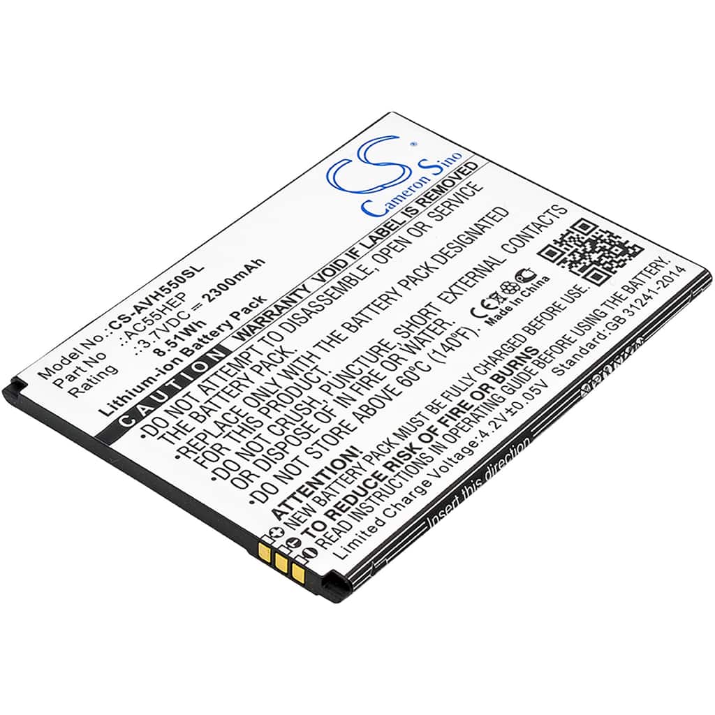 Battery for Archos A55 Helium + AC55HEP BSF20 CS-AVH550SL - Black