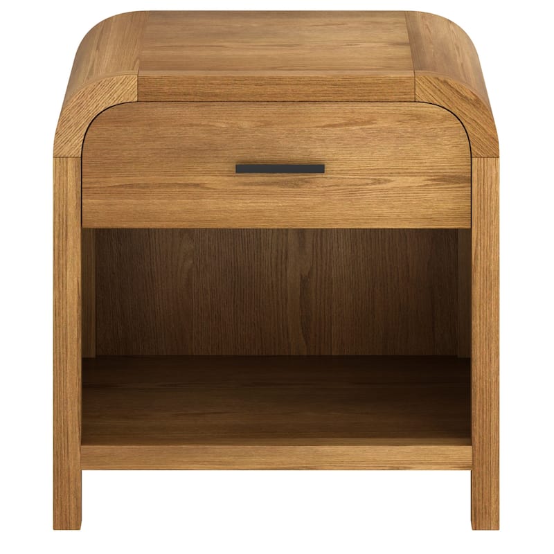 Modern 1 Drawer Night Table with charging station