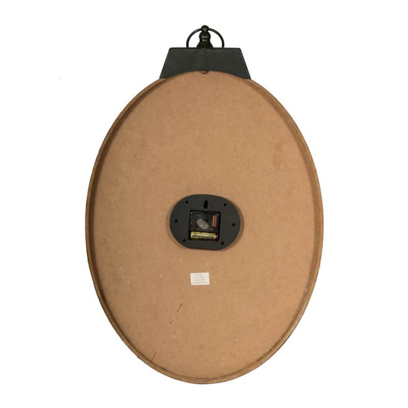 18" x 29" Oval Wall Clock