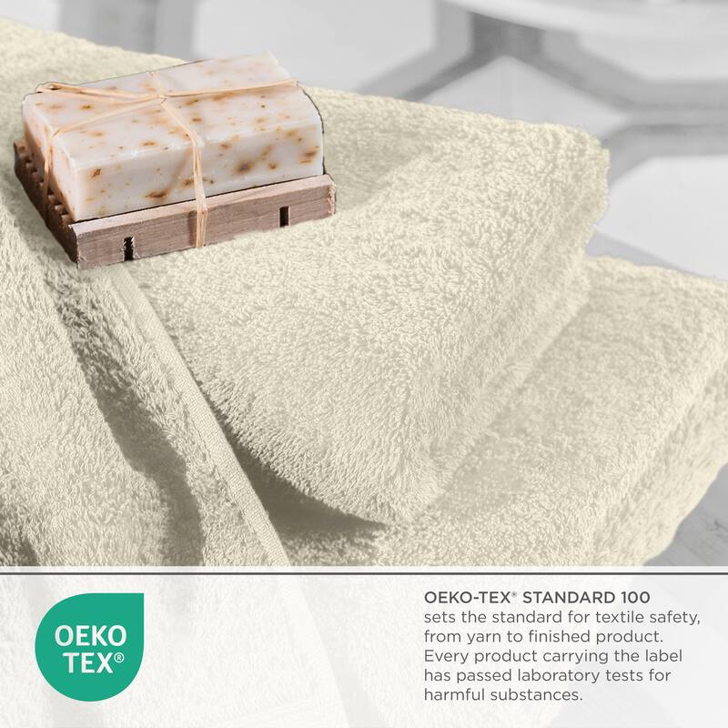 Superior Miami 100% Cotton 6-Piece Towel Set - Lightweight & Quick Drying