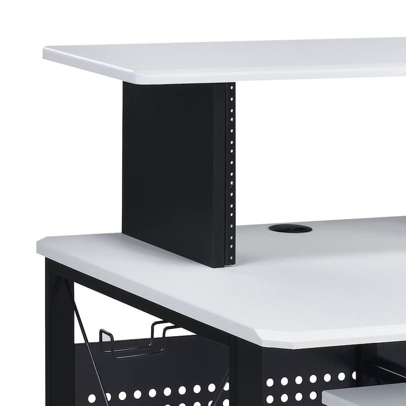 Grandal Music Desk with Earphone Rack and Keyboard Tray