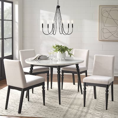 Lifestorey Bertona Faux Marble Dining Set