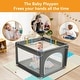 preview thumbnail 6 of 5, Infant 36"x36" 4-Panel Baby Playpen Spacious & Secure Foldable Playard Grey