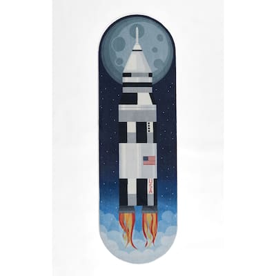 Momeni Playground Rocket Kid Rug - 2'4" X 7'7"