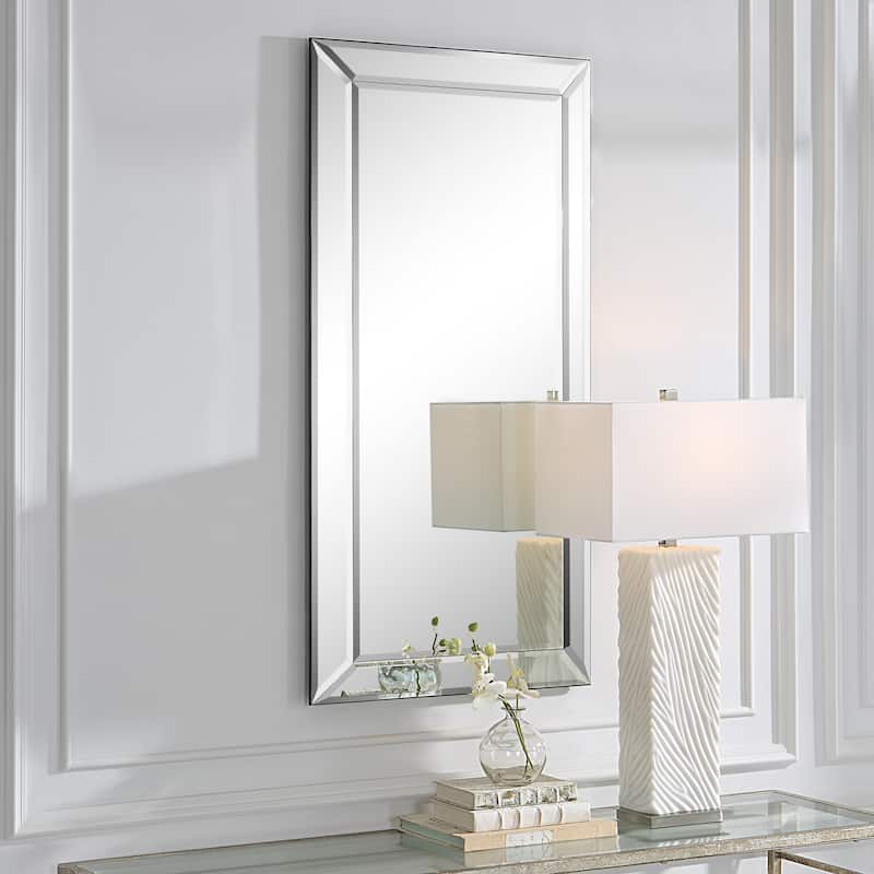 Copper Grove Mirror-framed Long Rectangular Beveled Wall Mirror