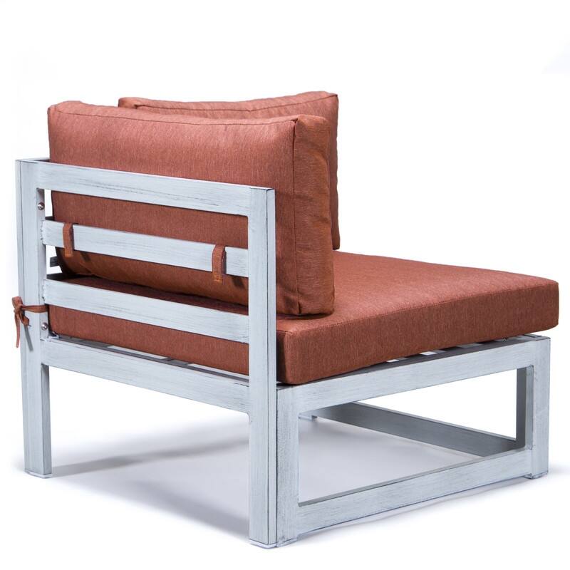 Chelsea Modern 7-Piece Aluminum Patio Conversation Set - Rust-Resistant, UV-Protected Cushions & Convertible Table Lid