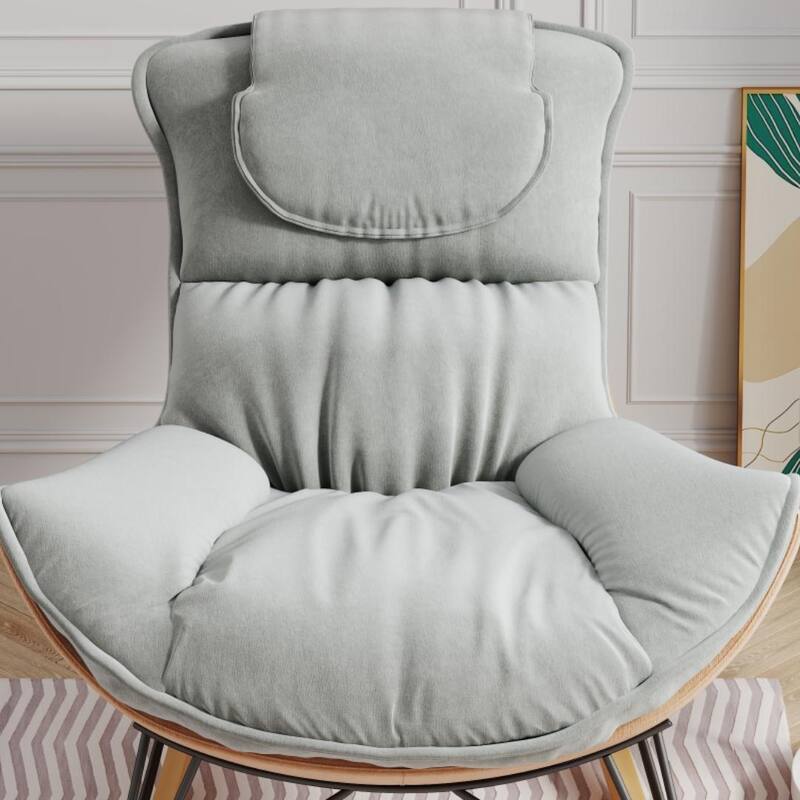 Leisure Sofa Single Rocking Chair Light Luxury Sofa Chair - 43.30"L * 32.3"W * 30.4"H