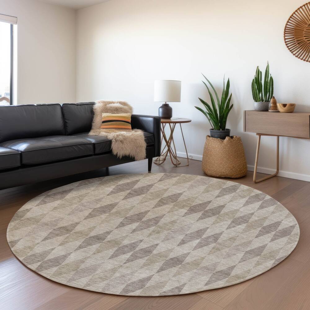 Premium Washable Super Soft Modern Diamonds Mayfield Rug