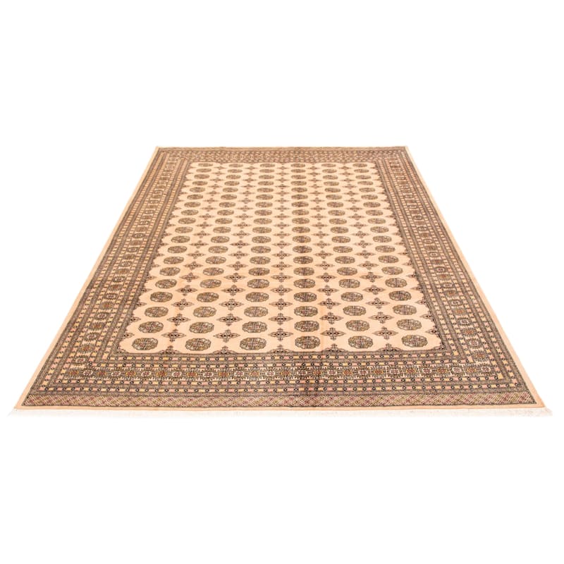 ECARPETGALLERY Hand-knotted Finest Peshawar Bokhara Beige Wool Rug - 9'1 x 12'0