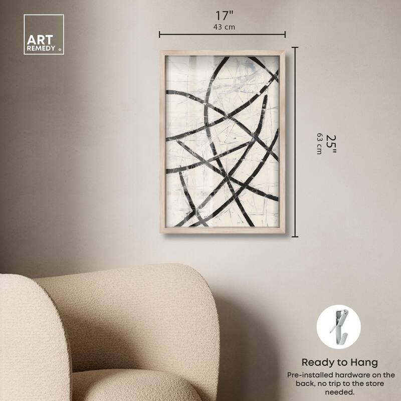 Intersecting Lines I Shadowbox by Art Remedy