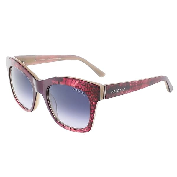 Shop Guess By Marciano Gm0728 75b Burgundy Gradient Cat Eye