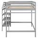 preview thumbnail 6 of 32, Transitional Style Multifunctional Wood Loft Bed Frame with Storage Wardrobe and Staircase,Full