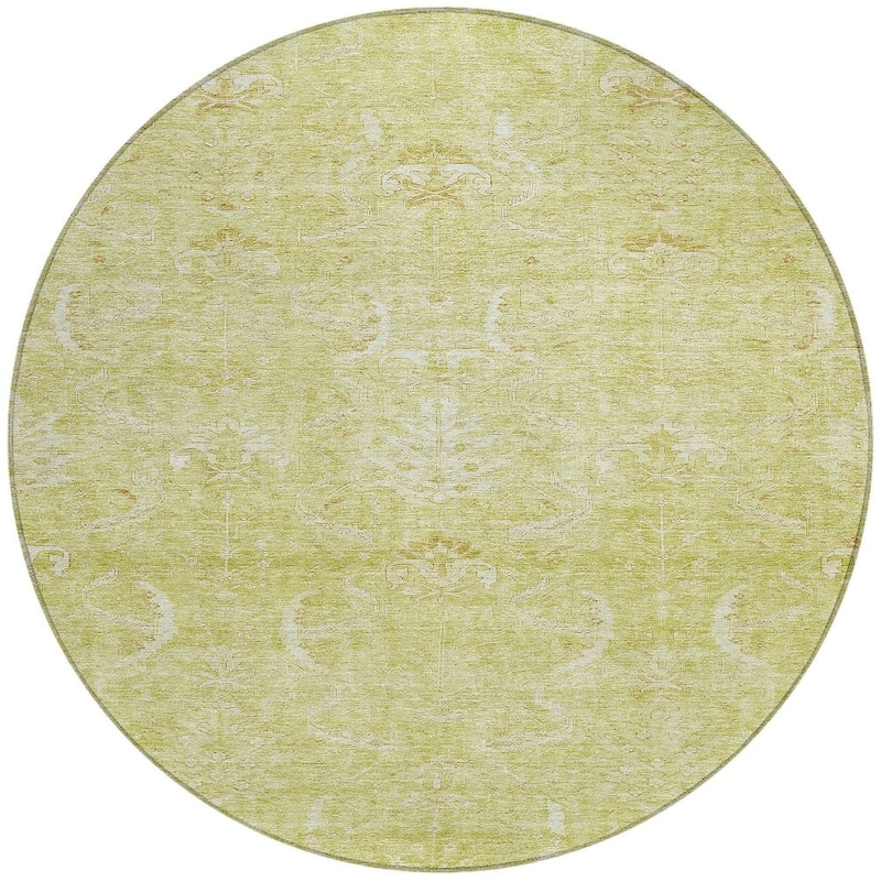 HomeRoots Damask Transitional Rectangle Outdoor Rug