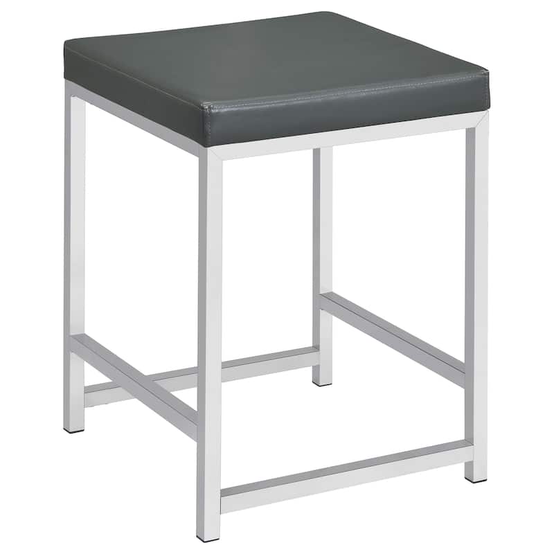 Umbridge Upholstered Square Padded Cushion Vanity Stool