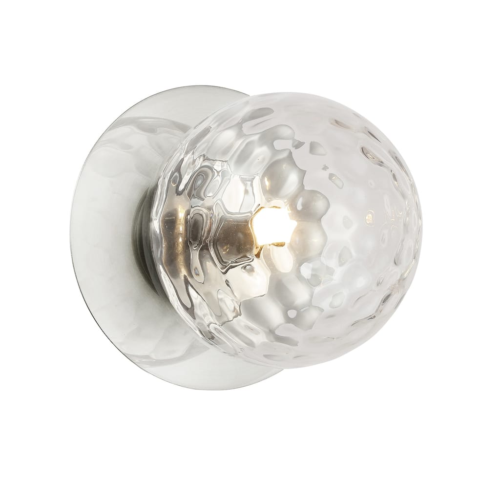 Southwestern Wall Sconce - Clear Glass Incandescent Lighting - Home Accent Fixture - 6