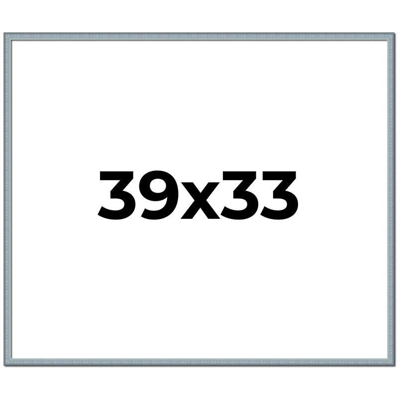 39x33 Frame Rustic Sky Blue Solid Wood Picture Frame | 0.75 Inch