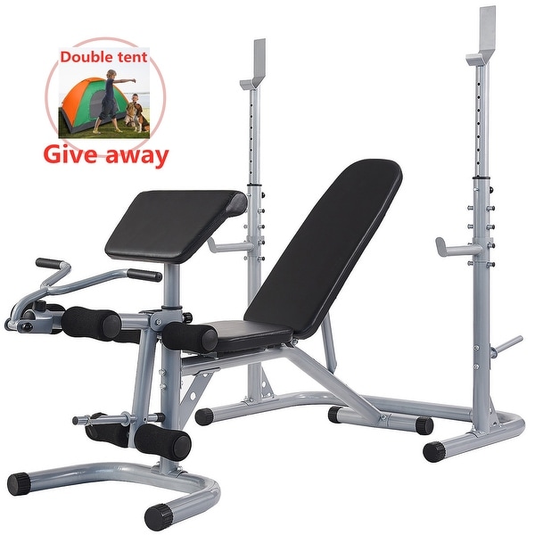 Weight bench hotsell with leg extension