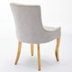 preview thumbnail 46 of 75, GDFStudio - Modern Dining Chair Set with Curved Gold-Plated Legs & Rivet Trim (Set of 2)