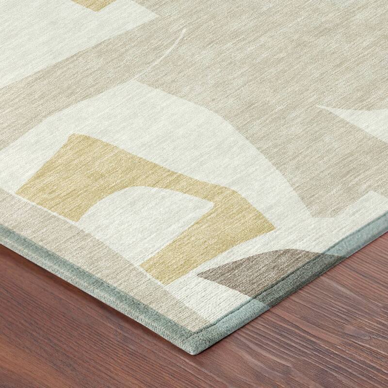 Machine Washable Indoor/ Outdoor Modern Crestone Chantille Rug