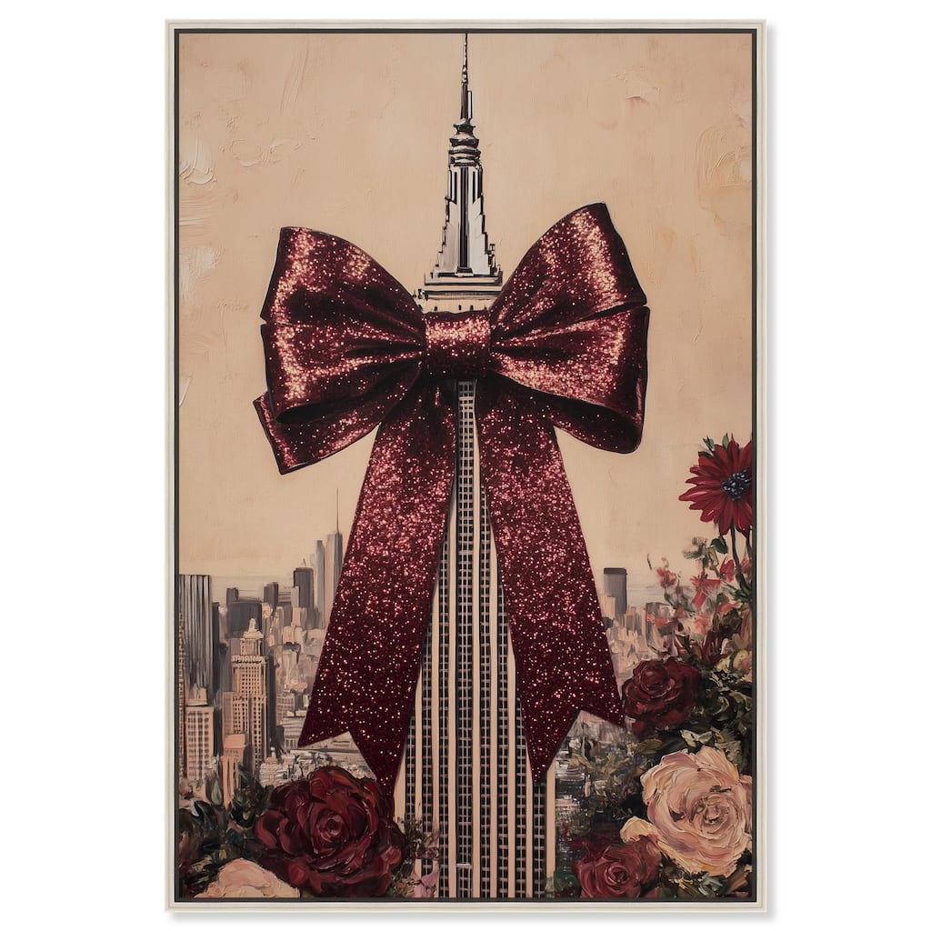 Sparkling Empire State Building Canvas by Art Remedy