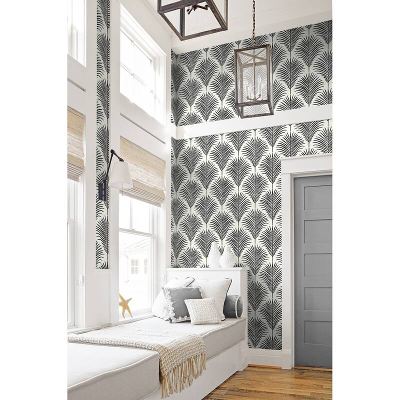NextWall Grassland Palm Peel and Stick Wallpaper