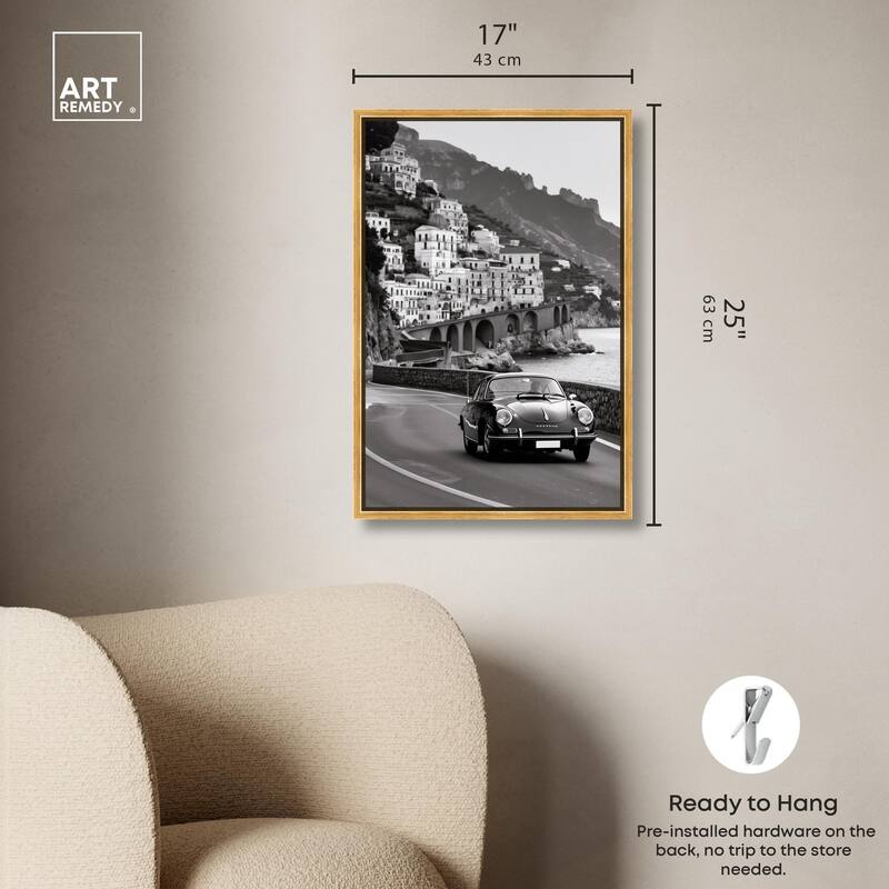 Drive through the Town Canvas by Art Remedy