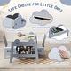 preview thumbnail 10 of 18, Costway 5-in-1 Kids' Table & Chair Set with Chalkboard, Whiteboard, 3 - See Details