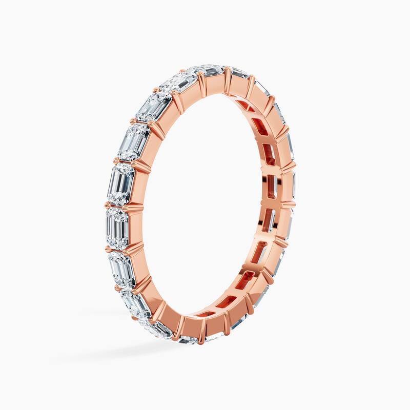 Auriya 14k Gold Emerald East-West Lab Grown Diamond Eternity Band 2.00 - 9.00 ct. tw. (F-G, VS)