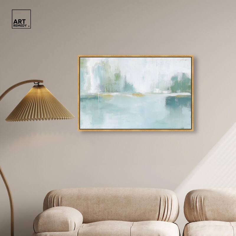 Mirrored Aqua Dream I Canvas by Art Remedy