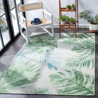 SAFAVIEH Barbados Nairne Tropical Indoor/ Outdoor Patio Backyard Rug