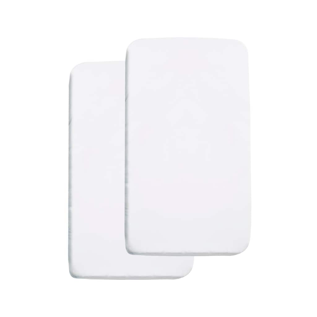 BreathableBaby All-in-One Fitted Sheet & Waterproof Cover for 36" x 18" Cradle Mattress (2-Pack)