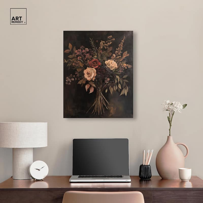 Rustic Roses Canvas by Art Remedy, Gallery Wrapped