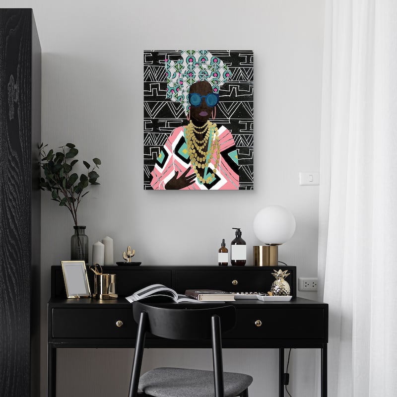 Fly Queen Geo by Nikki Chu Canvas Art Print