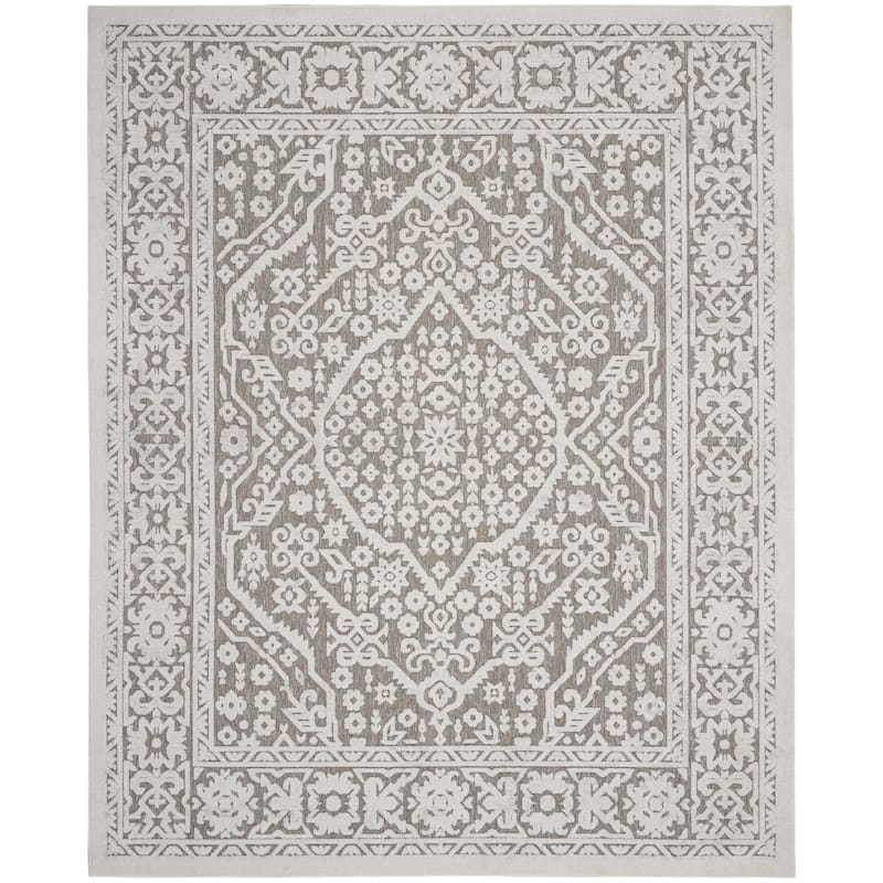 Nourison Calobra Transitional Persian Floral Indoor Outdoor Area Rug