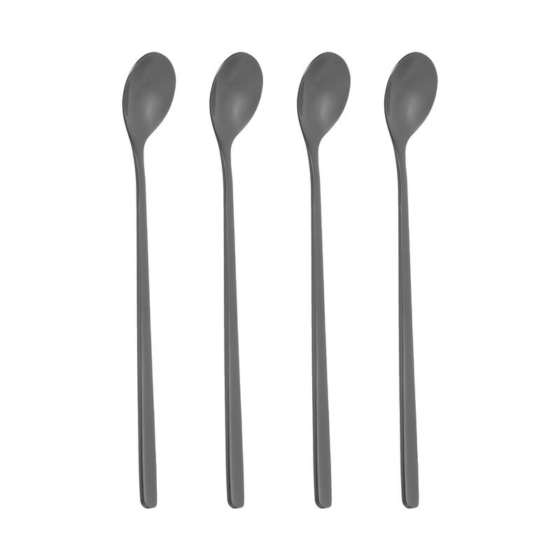 Long Handle Iced Tea Spoon, 4 Pcs 7" Stainless Steel Long Spoons