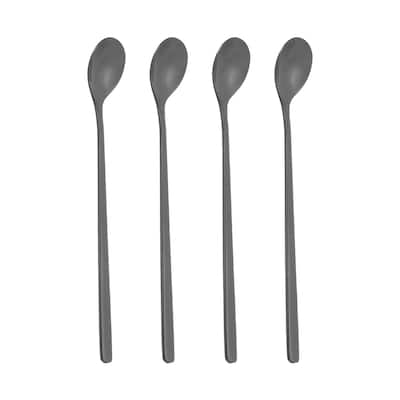 Long Handle Iced Tea Spoon, 4 Pcs 7" Stainless Steel Long Spoons