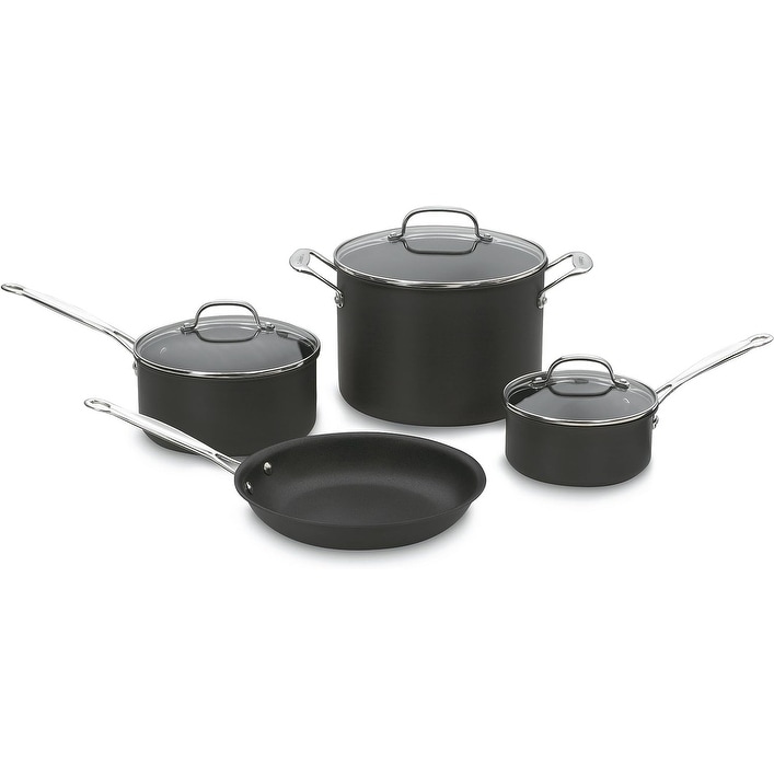 7 Piece Carbon Steel Nonstick Petite Cookware Set, Black, 7 PIECE