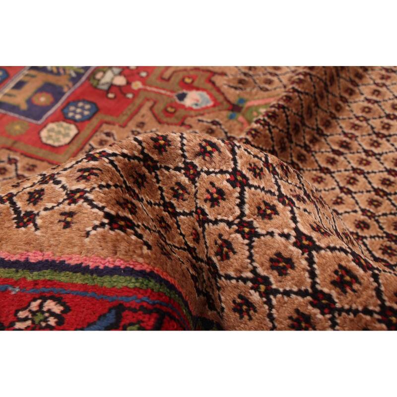 ECARPETGALLERY Hand-knotted Anatolian Vintage Brown Wool Rug - 4'11 x 9'2