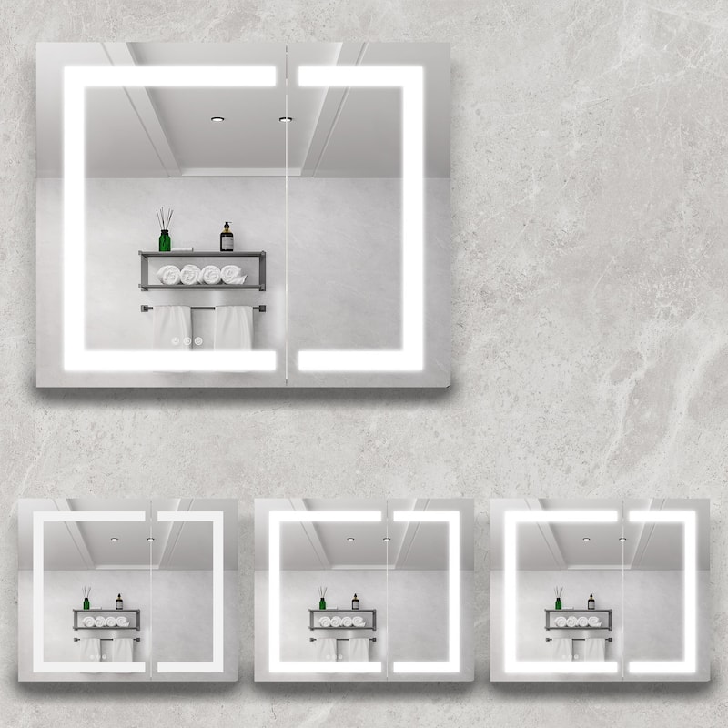 36x30 inch Medicine Cabinet with LED Vanity Mirror